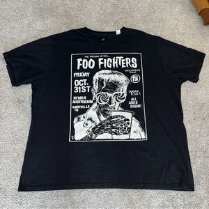 Halloween Night Foo Fighters Ryman auditorium Nashville Black T Shirt 4XLT Tall